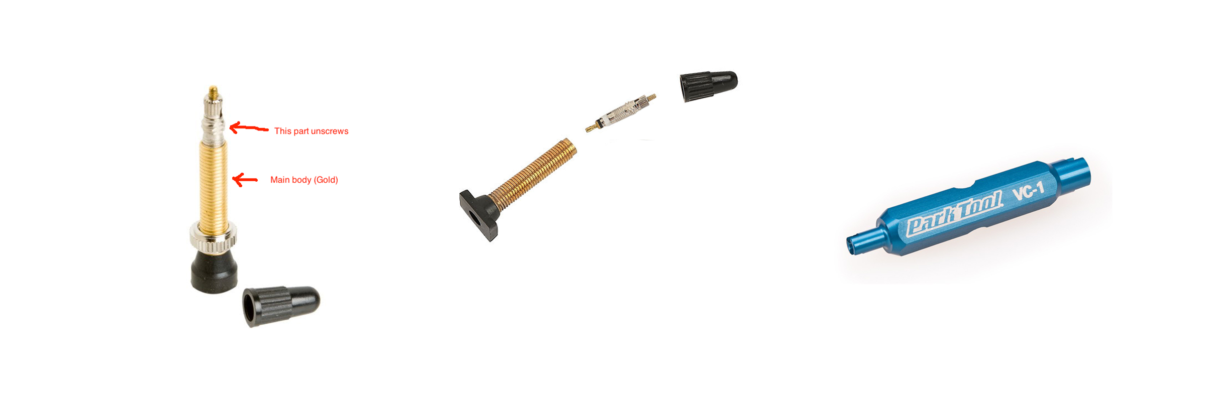 Fatbike Tire Valve Parts