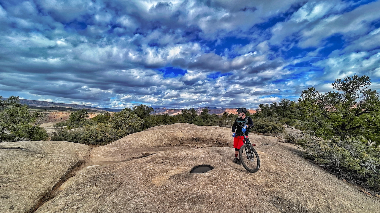 Rider at Gooseberry Mesa Utah